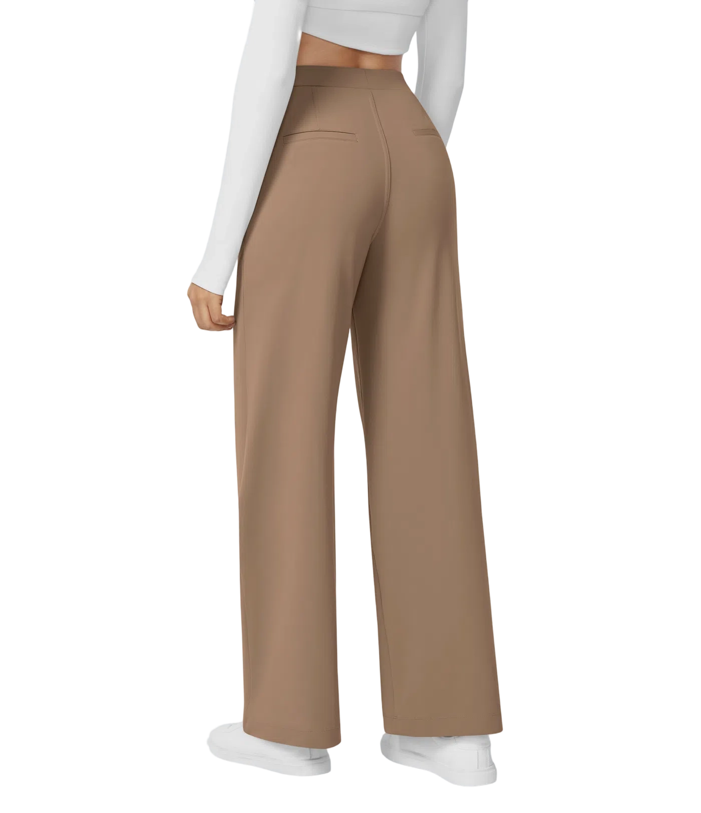 High Waisted Pocket Straight Leg Work Pants